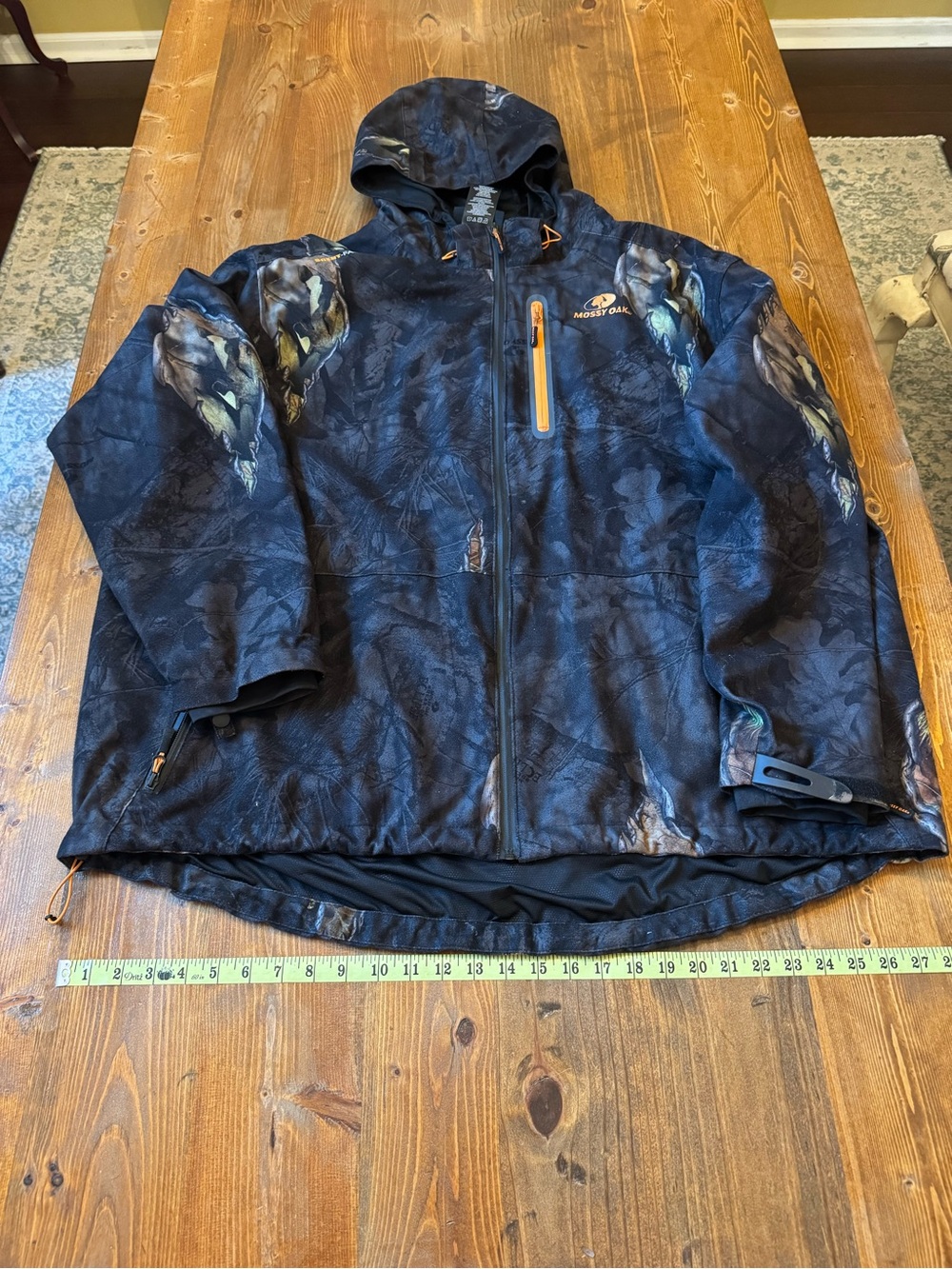 Mossy Oak Men's Scent-Factor Hunting Jacket Eclipse Camo Hooded Men’s Size XXL